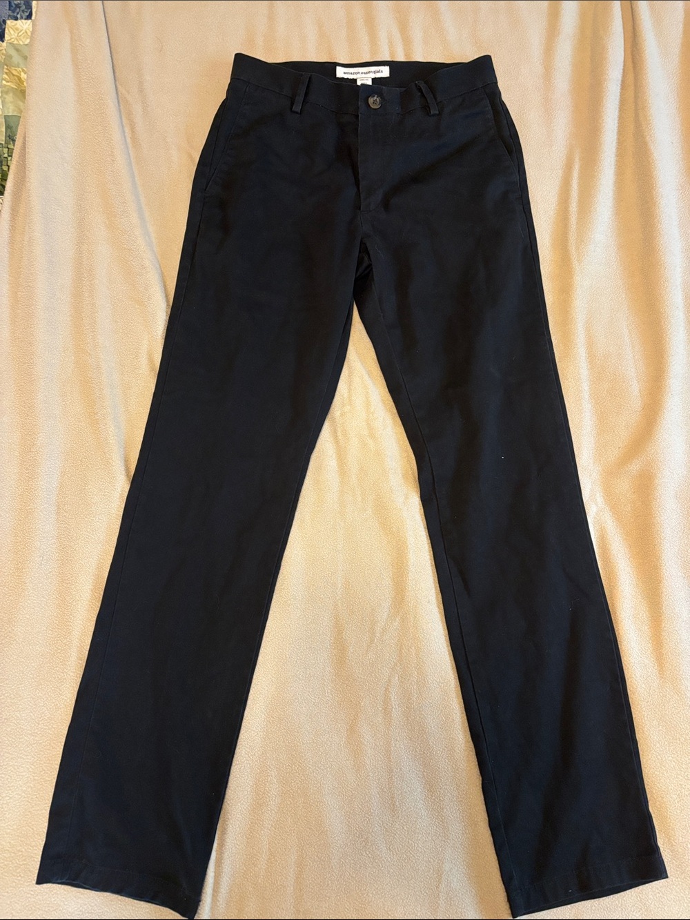 Amazon Essentials Black Men's Chino Pants